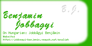 benjamin jobbagyi business card
